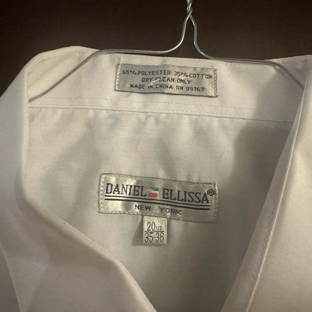 Big & Tall dress  shirt (white). Perfect for job interview